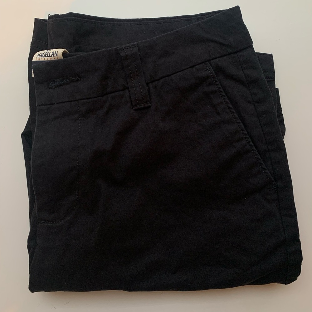 Magellan outdoor black Bermuda shorts.